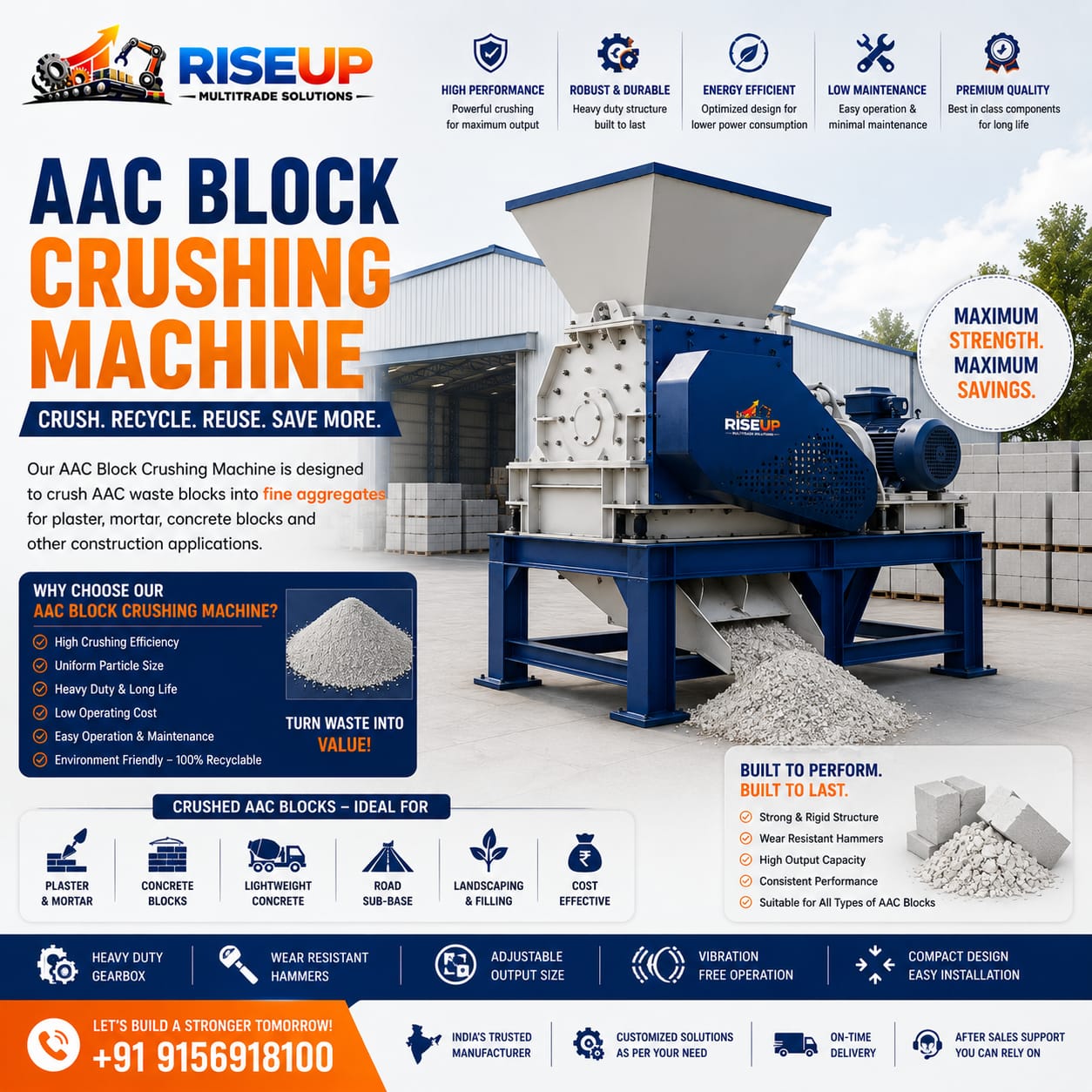 AAC Crushing Machine — alternate view